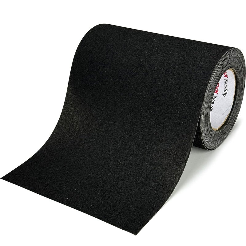 SX Anti Slip Tape 8 Inch x 40 Ft - Grip Tape for Stairs Waterproof, Non Skid Tape for Steps Outdoor Stair Treads Non-Slip Weather Resistant, Black - Image 1
